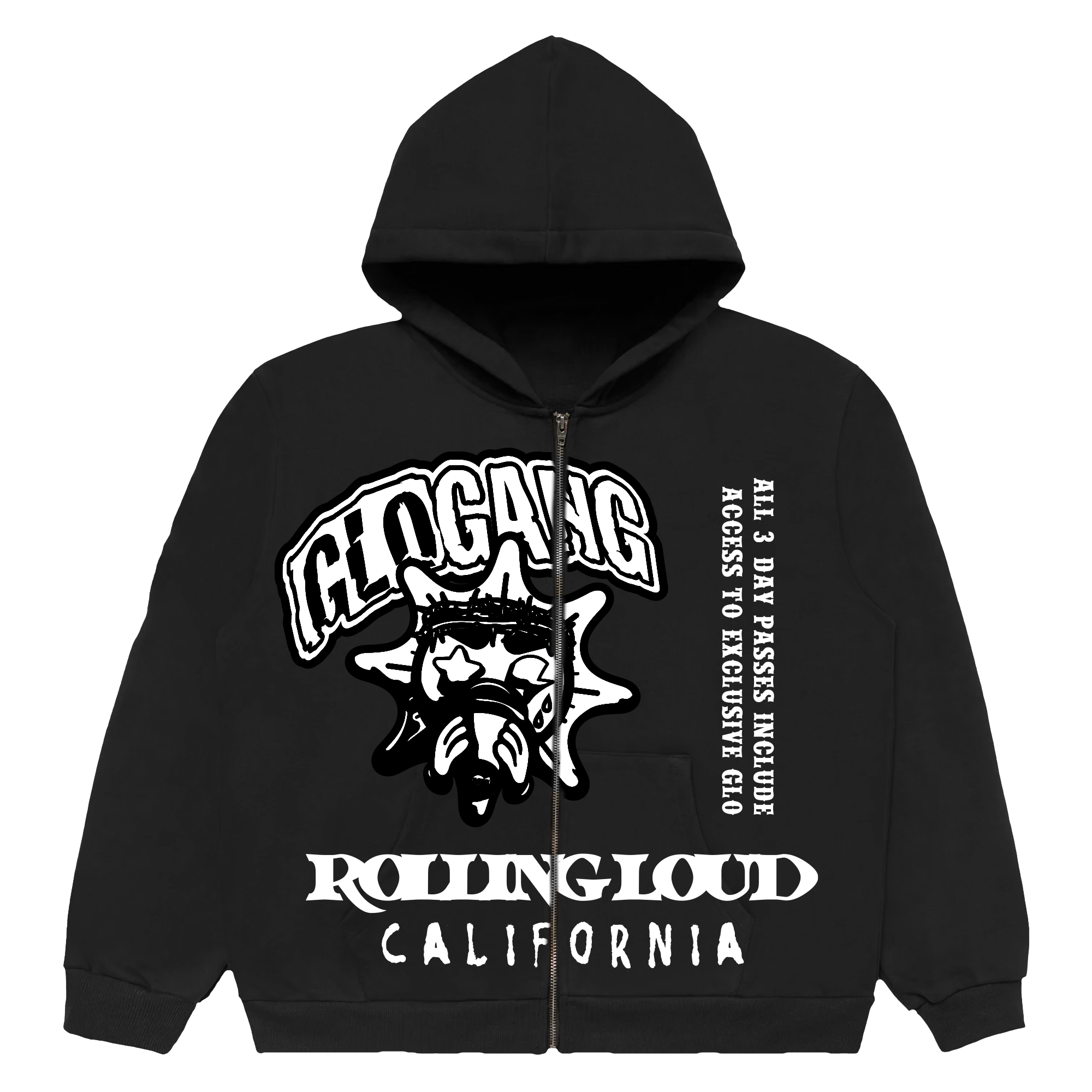 Glo Gang x Rolling Loud Heavyweight Hoodie | Rolling Loud Glo Gang x Rolling Loud Heavyweight Hoodie | Rolling Loud