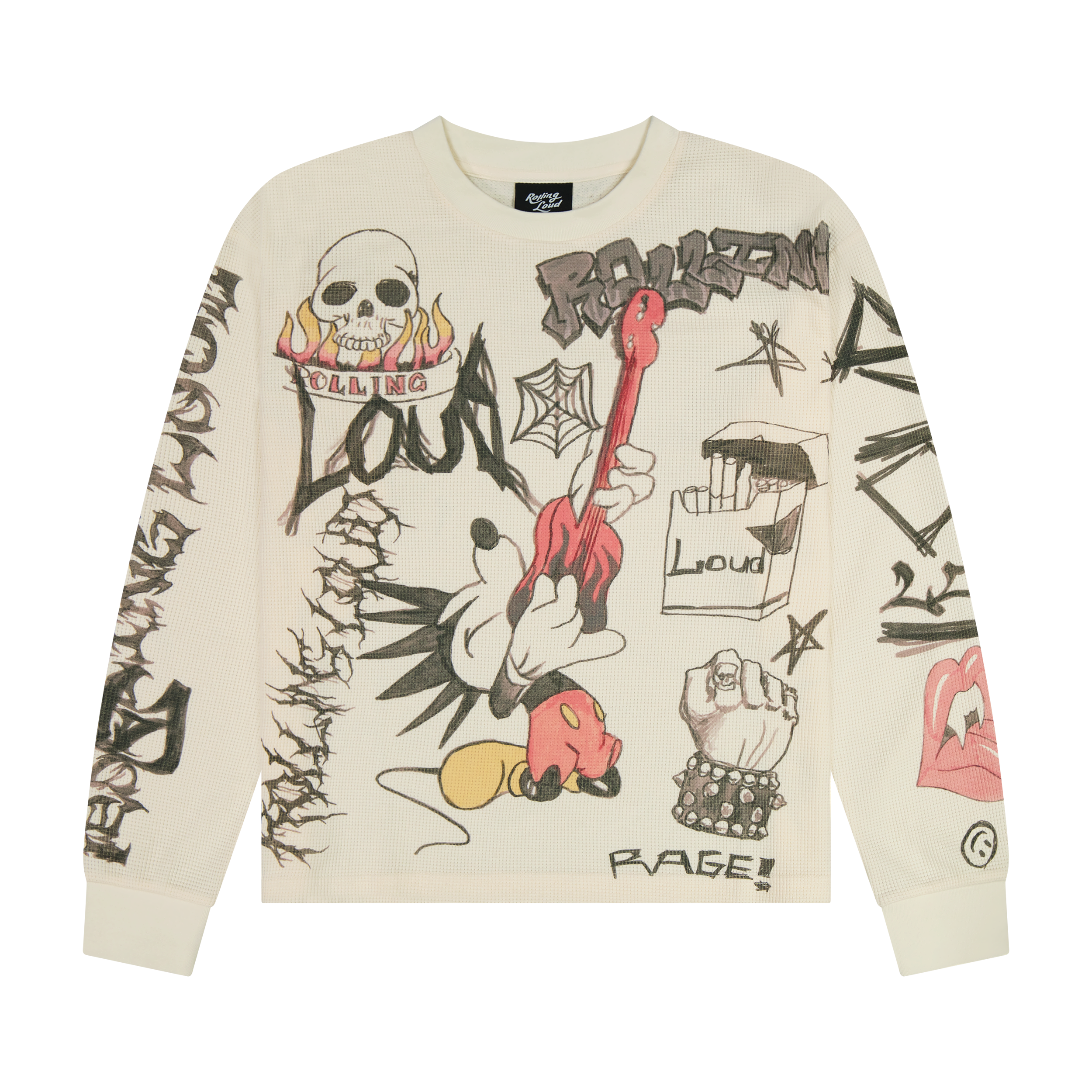 Mosh Mouse Oat Thermal Longsleeve | Rolling Loud