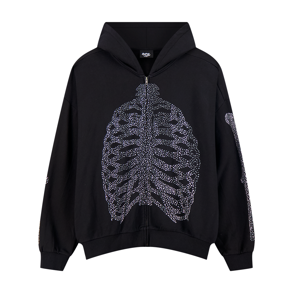 RL BONES ZIP UP HOODIE | Rolling Loud RL BONES ZIP UP HOODIE | Rolling Loud