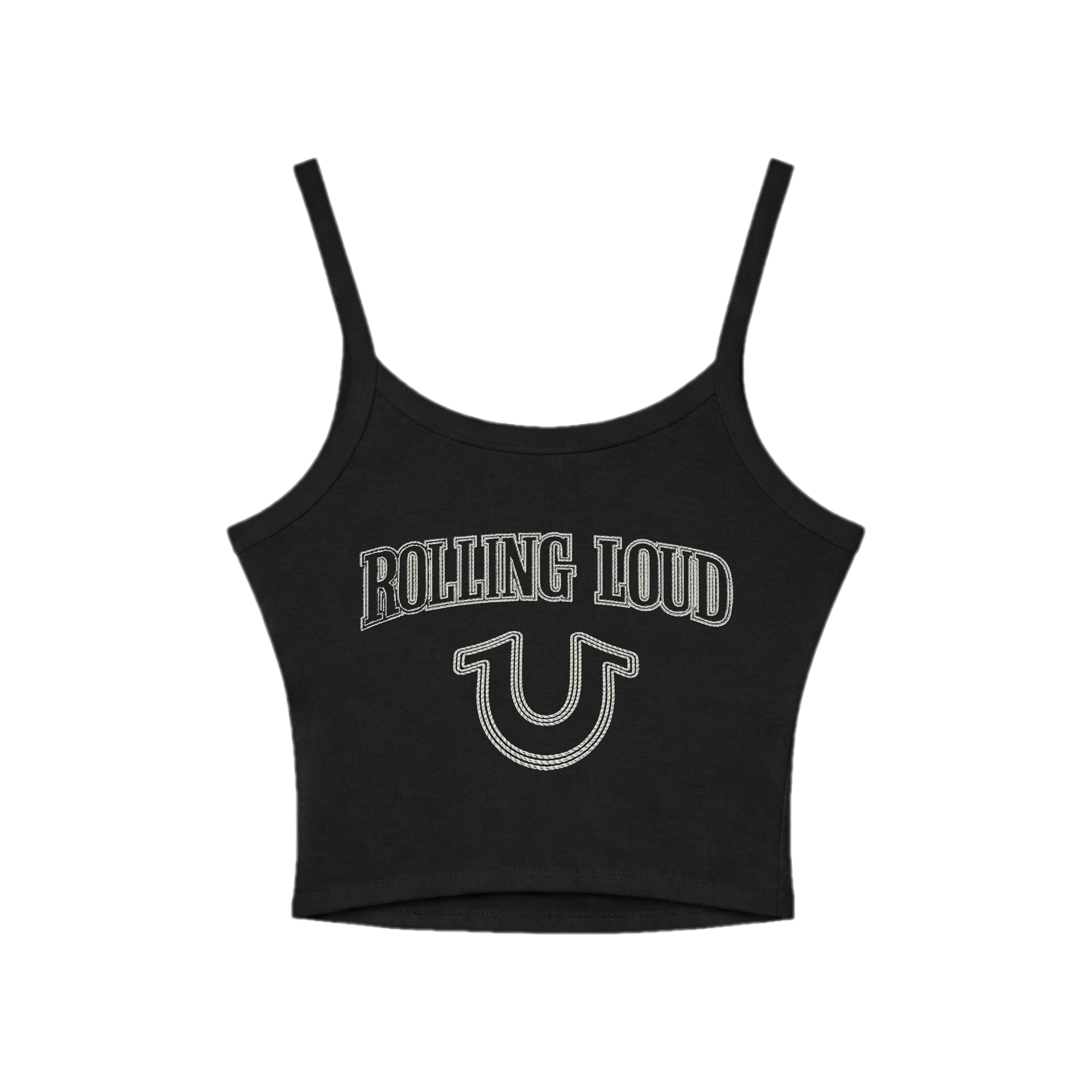 TRUE RELIGION X RL TRUE STITCHED BLACK TANK | Rolling Loud