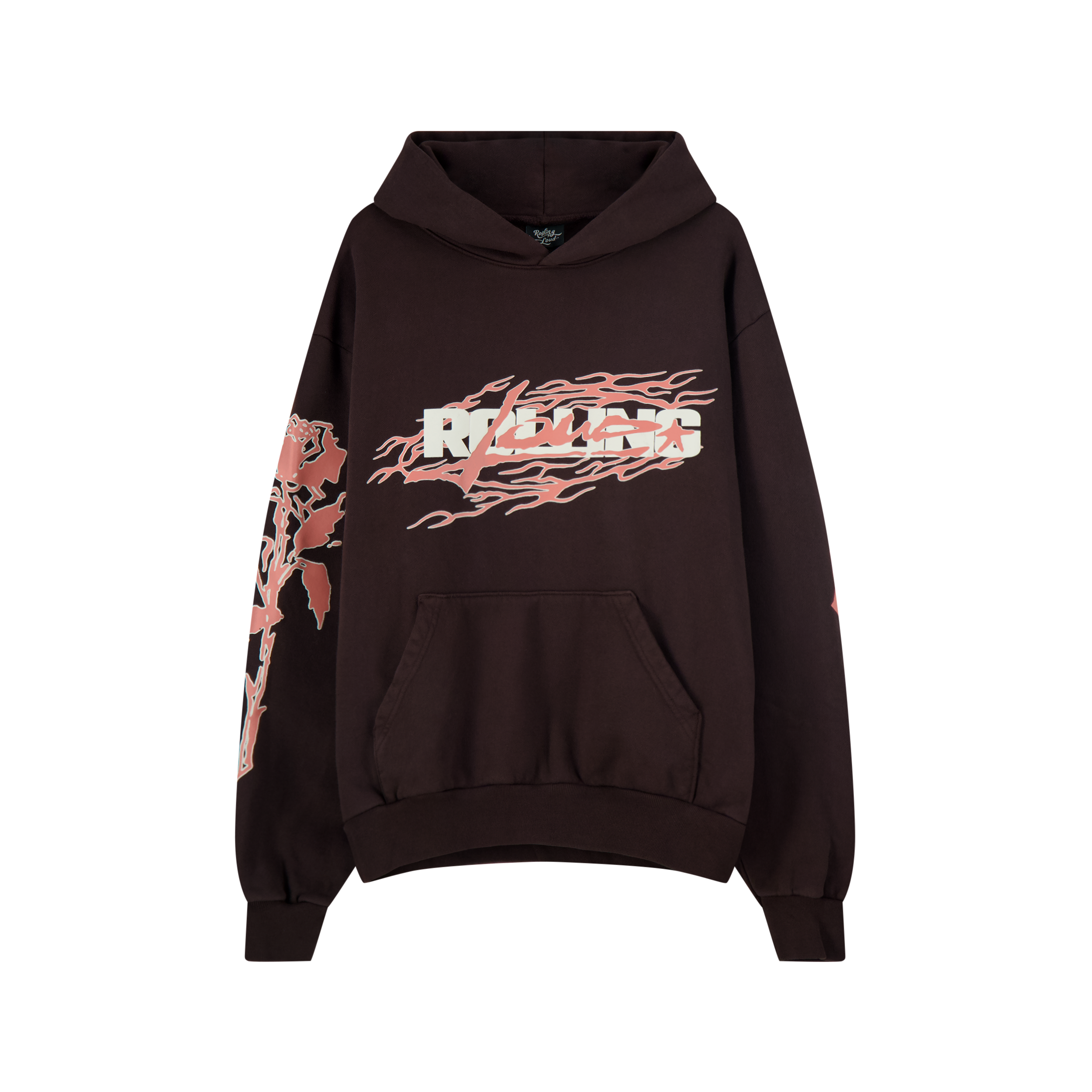 RL LA 24 Flare French Terry Brown PO Hoodie | Rolling Loud RL LA 24 Flare French Terry Brown PO Hoodie | Rolling Loud