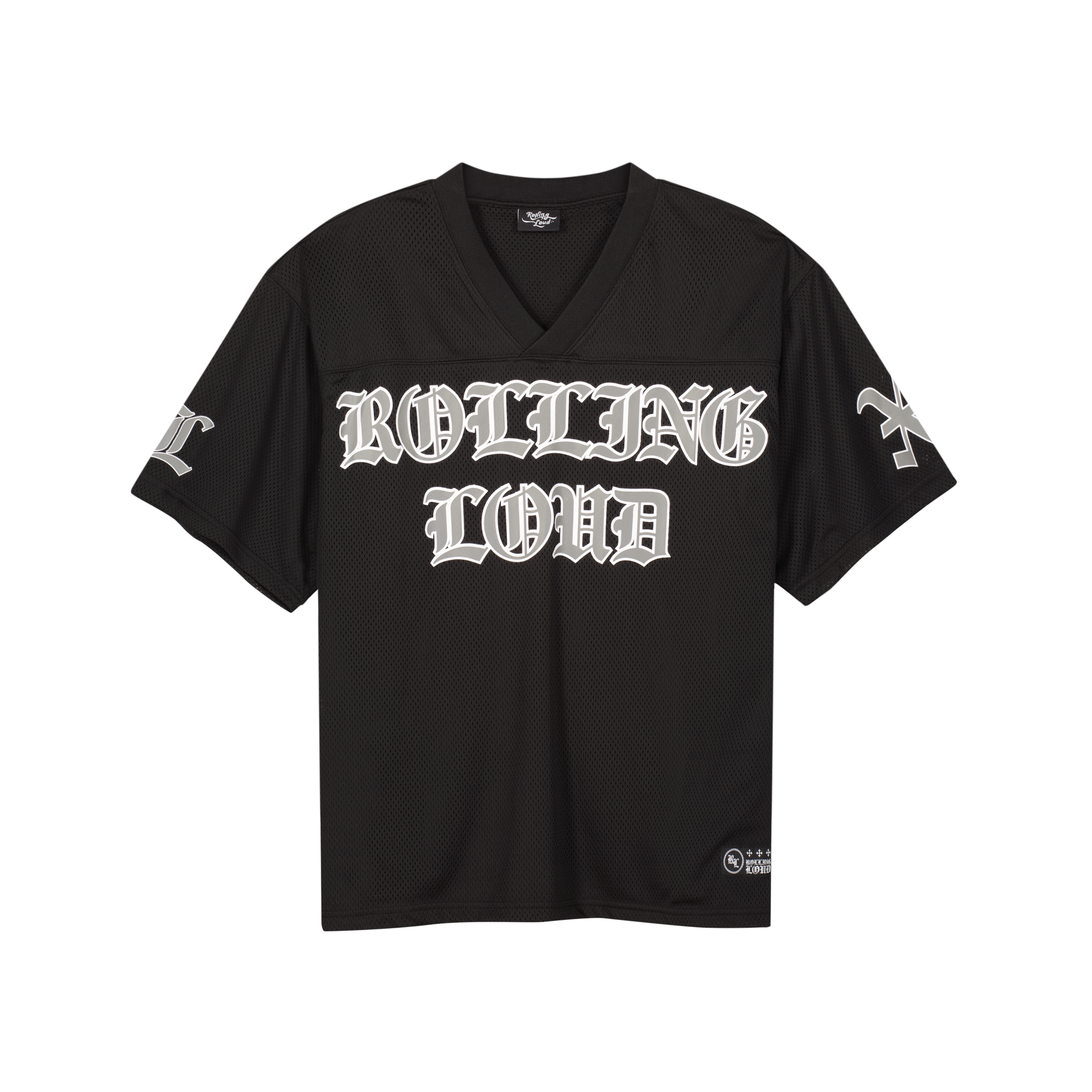 RL OE Black Football Jersey | Rolling Loud