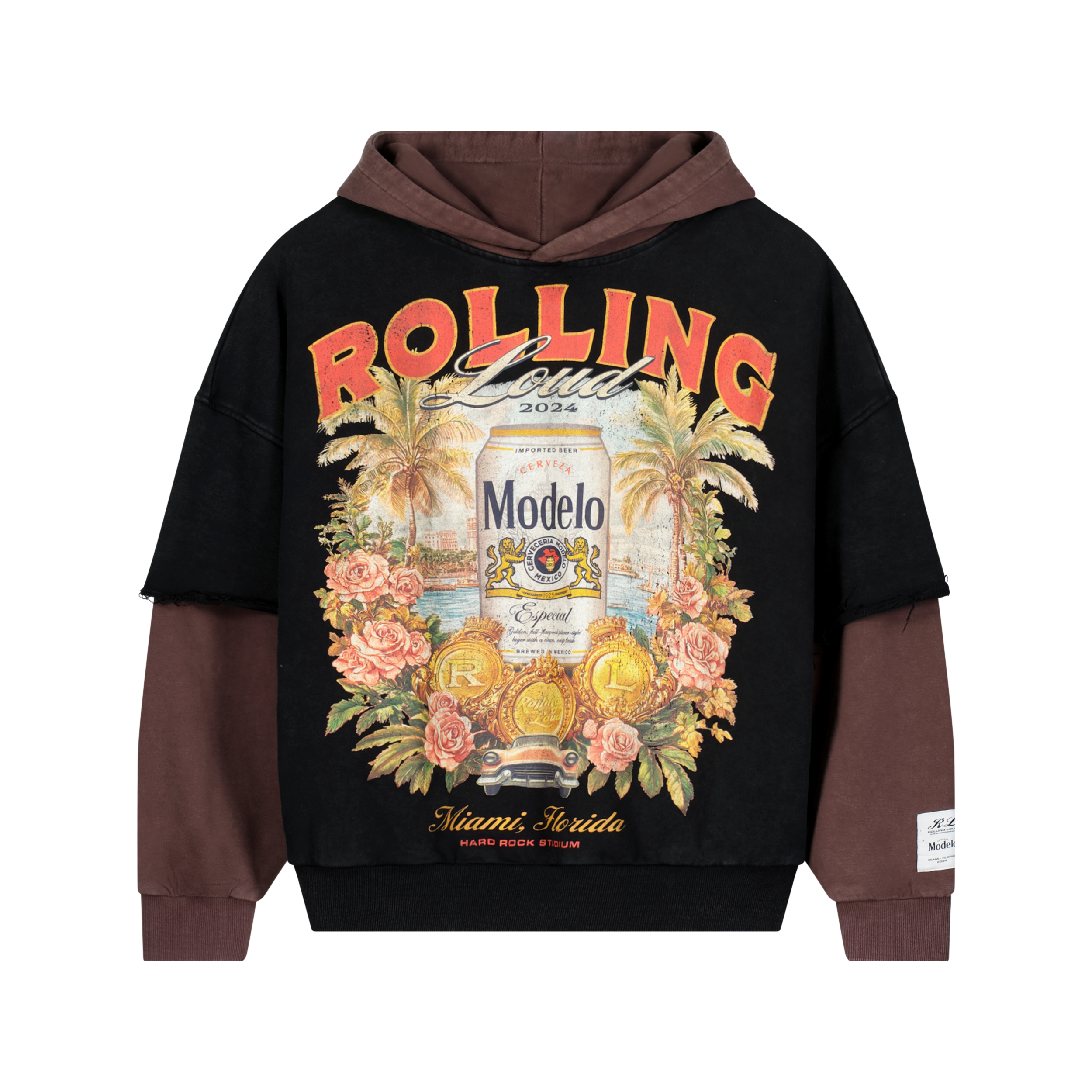 RL X Modelo Calle Soul Double Layer Hoodie ( Online Exclusive RL X Modelo Calle Soul Double Layer Hoodie ( Online Exclusive