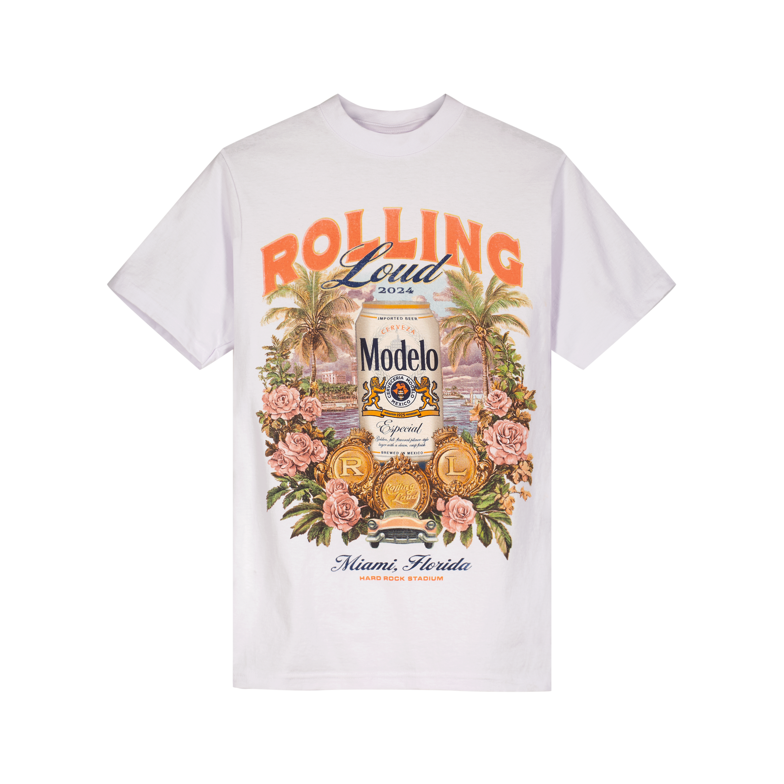 RL X Modelo Calle Soul White Tee | Rolling Loud RL X Modelo Calle Soul White Tee | Rolling Loud