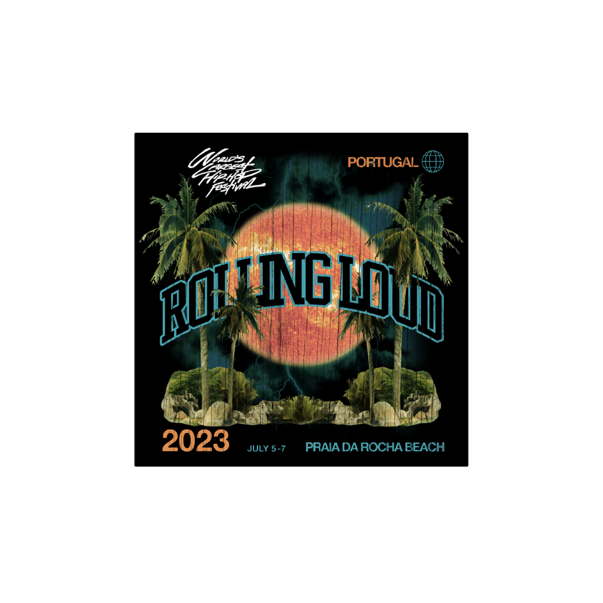 RL Portugal Tropic Thunder Black Bandana – Rolling Loud