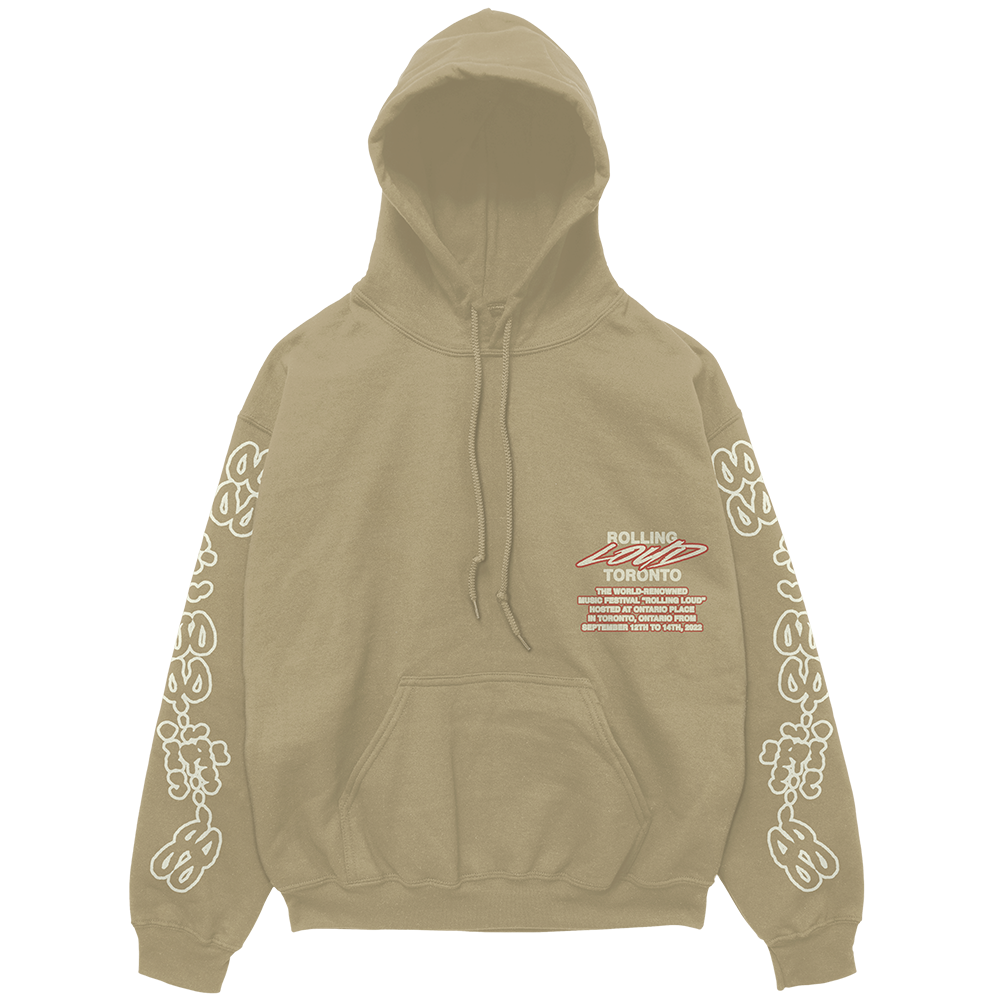 RL Wild Hoodie Tan Toronto 22 | Rolling Loud RL Wild Hoodie Tan Toronto 22 | Rolling Loud