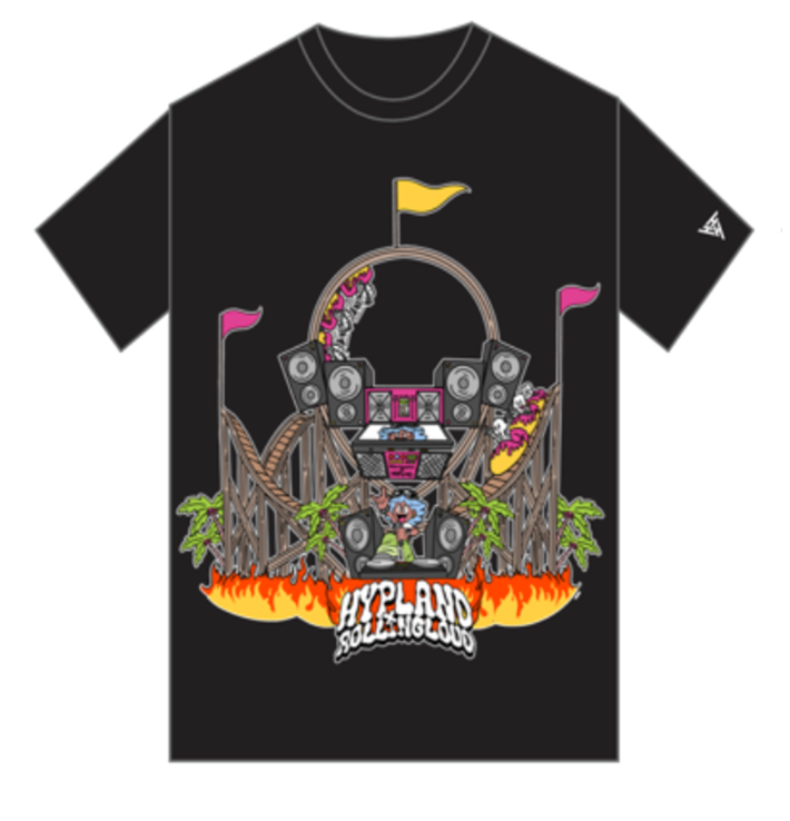 HYP X RL Roller Coaster Tee Black | Rolling Loud HYP X RL Roller Coaster Tee Black | Rolling Loud