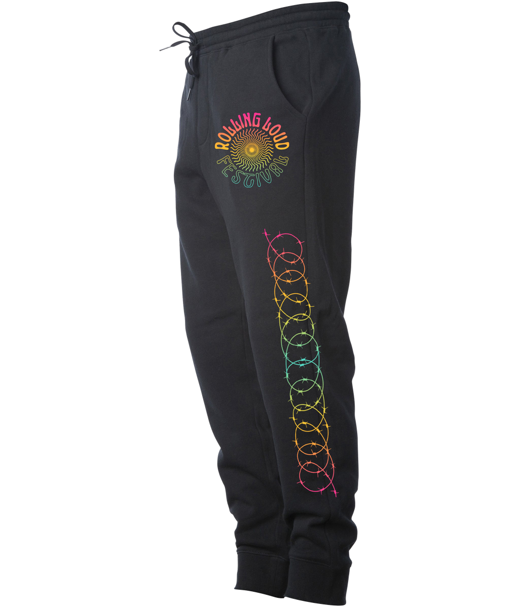 Rolling Loud AOP Script Sweatpants Black 3X