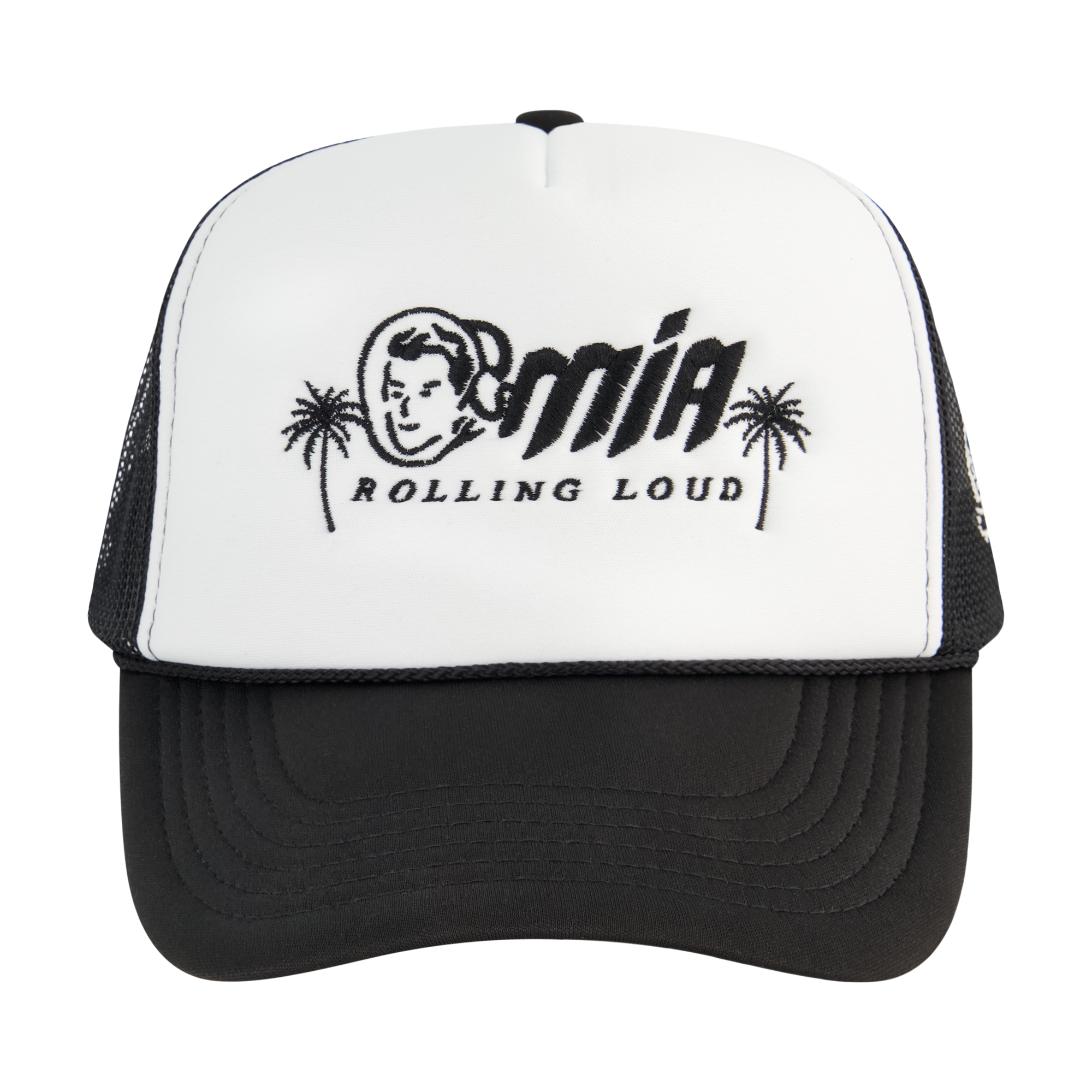 RL X BBC Astro Miami Black & White Trucker Hat