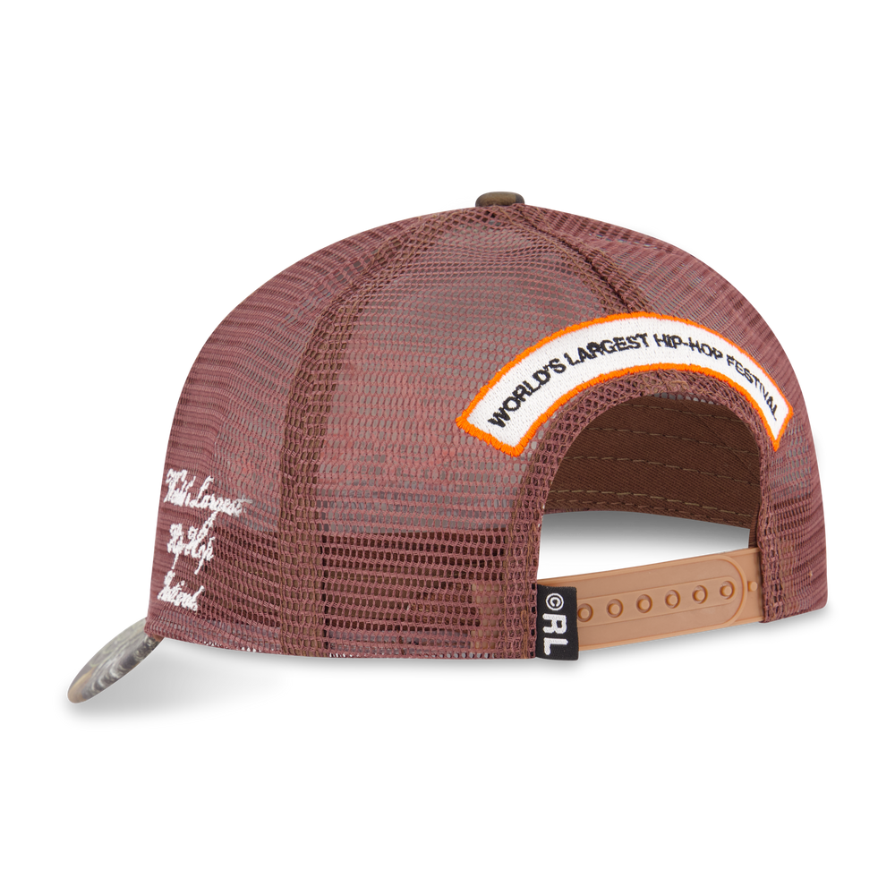 RL Loud Tour Brown Mesh & Camo Trucker Hat