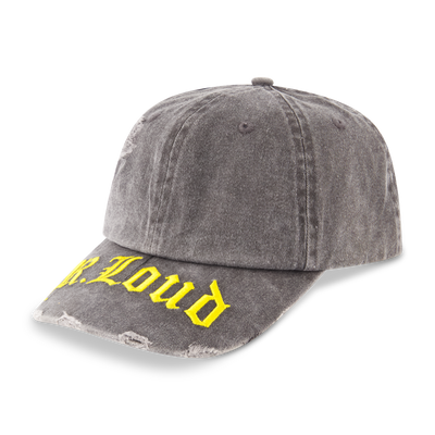 RL LOUD Distressed Washed Black Dad Hat