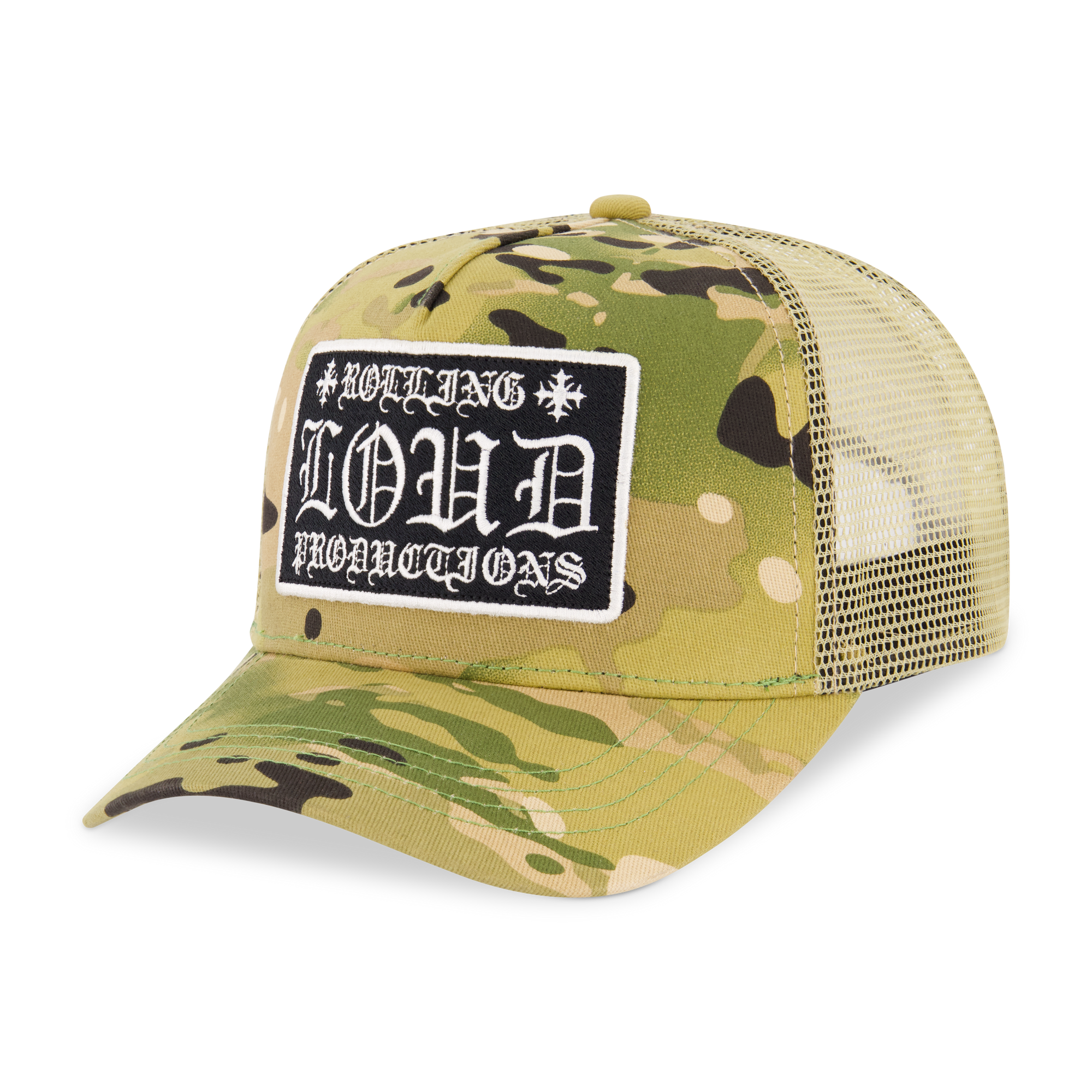 Loud Hearts Camo Trucker Hat