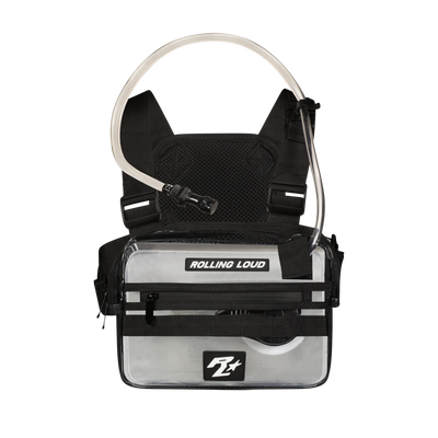 RL Black Hydration Clear Chest Rig - Festival Approved | Rolling Loud