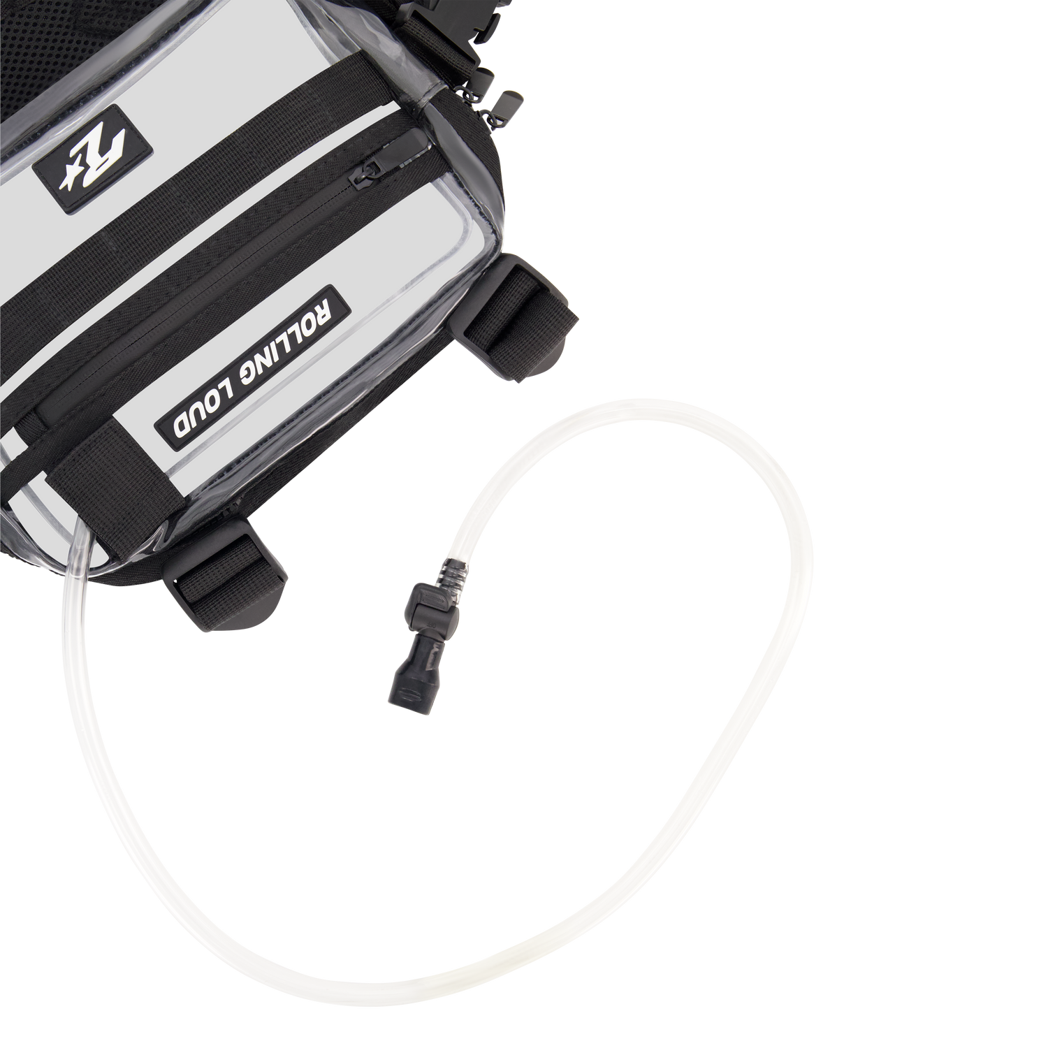 RL Black Hydration Clear Chest Rig - Festival Approved | Rolling Loud