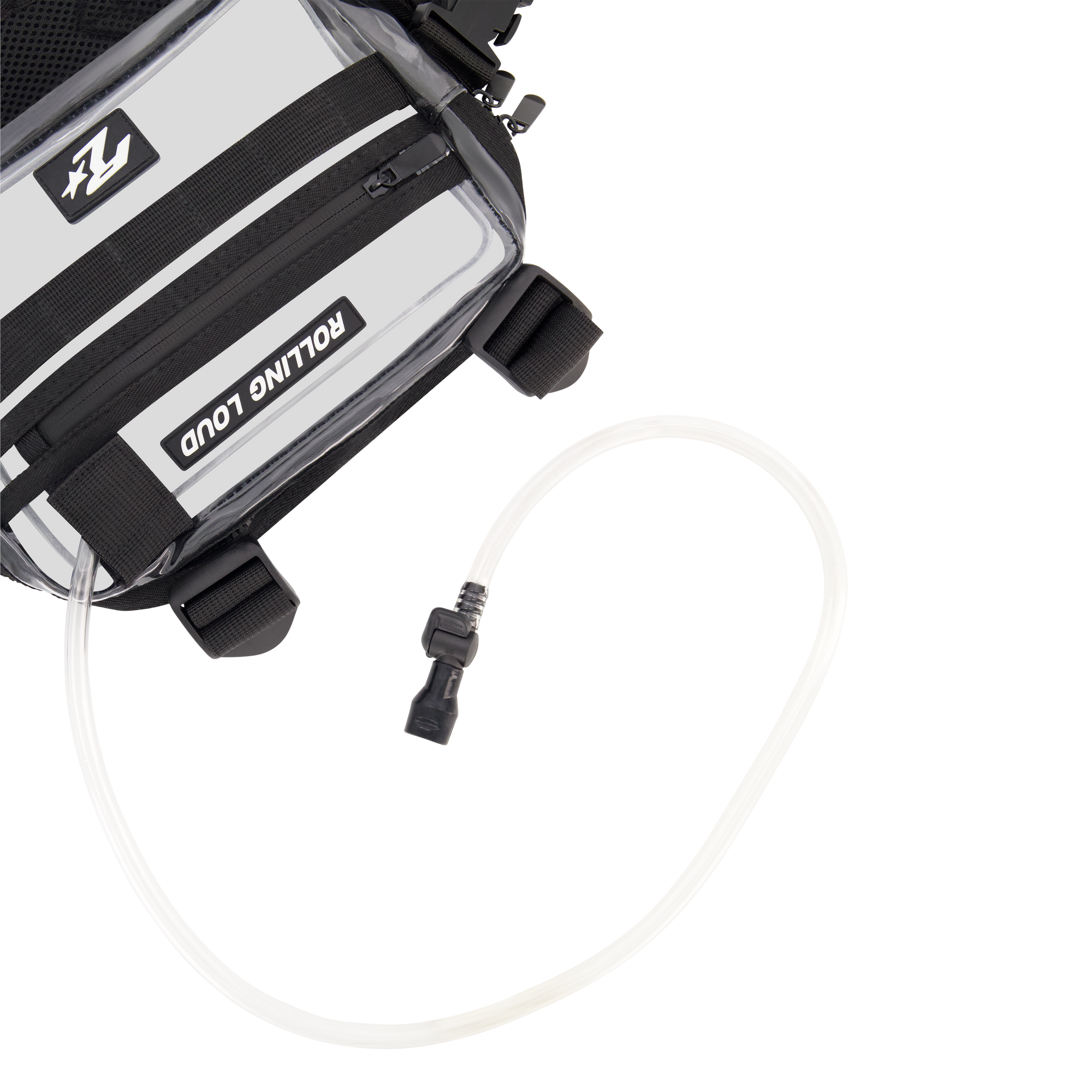RL Black Hydration Clear Chest Rig - Festival Approved | Rolling Loud