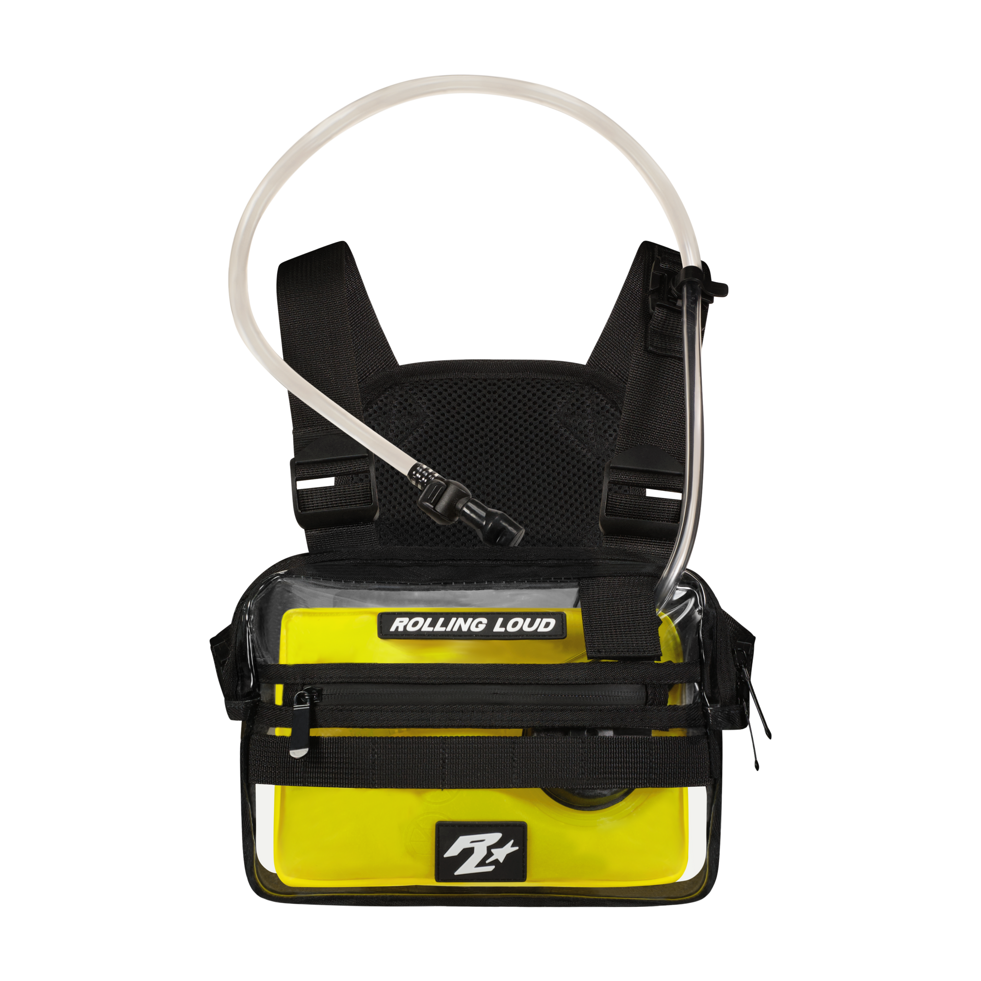 RL Yellow Hydration Chest Rig - Festival Approved | Rolling Loud