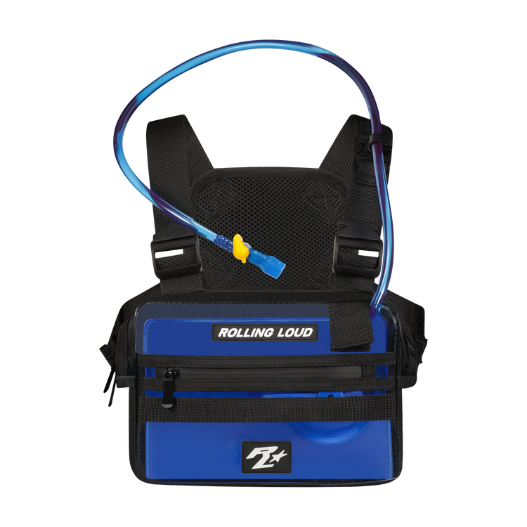 RL Clear Blue Hydration Chest Rig - Festival Approved | Rolling Loud