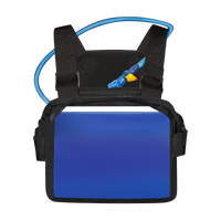 RL Clear Blue Hydration Chest Rig - Festival Approved