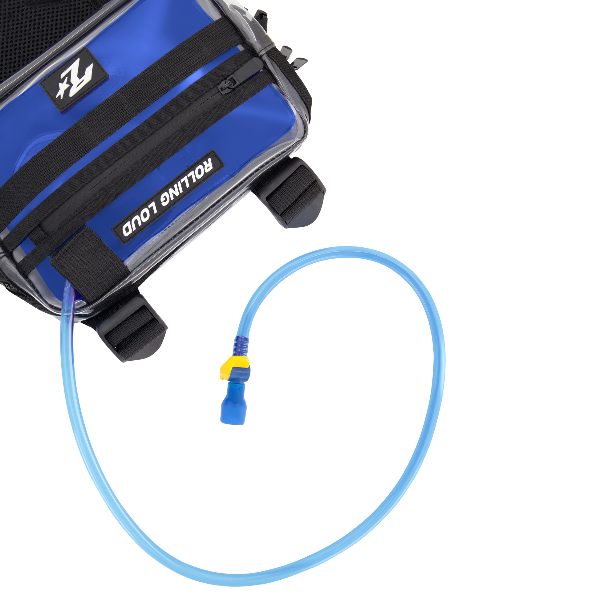 RL Clear Blue Hydration Chest Rig - Festival Approved