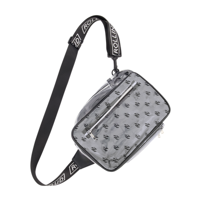 RL Clear Black AOP Cross Body Bag - Festival Approved