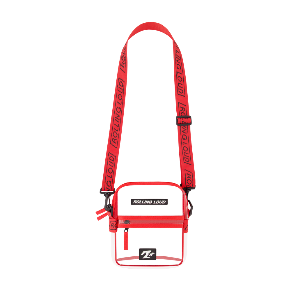 RL Red Clear Shoulder Bag - Festival Approved