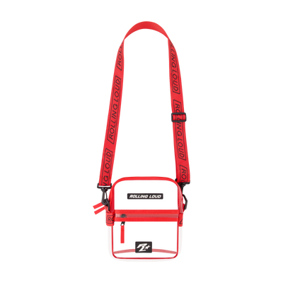 RL Red Clear Shoulder Bag - Festival Approved