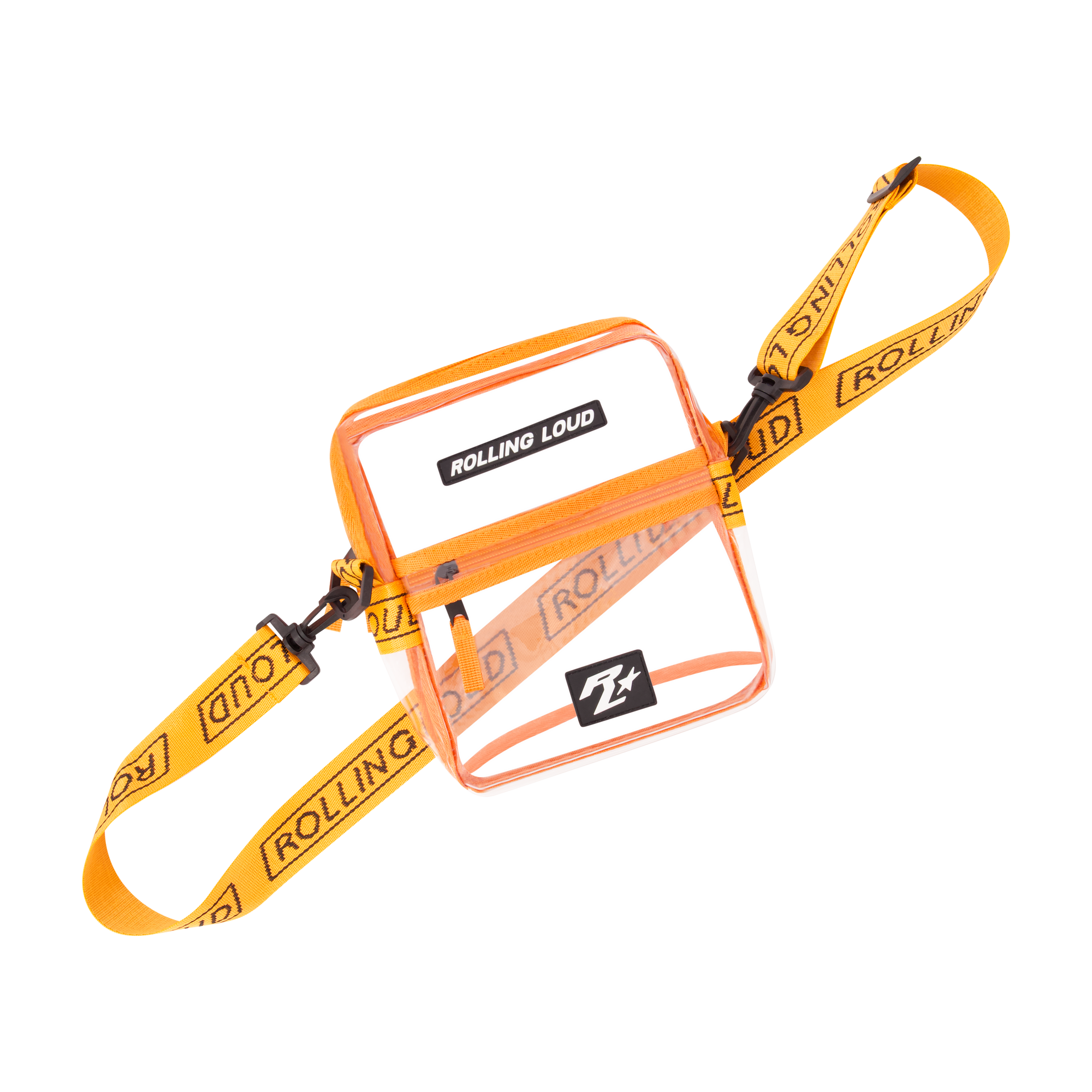 RL Orange Clear Shoulder Bag - Festival Approved | Rolling Loud RL Orange Clear Shoulder Bag - Festival Approved | Rolling Loud