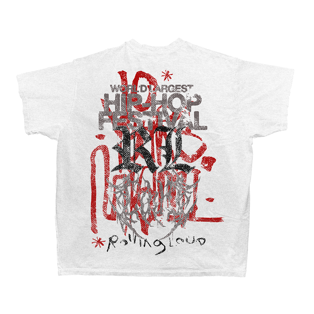 RL Core Distressed White Tee