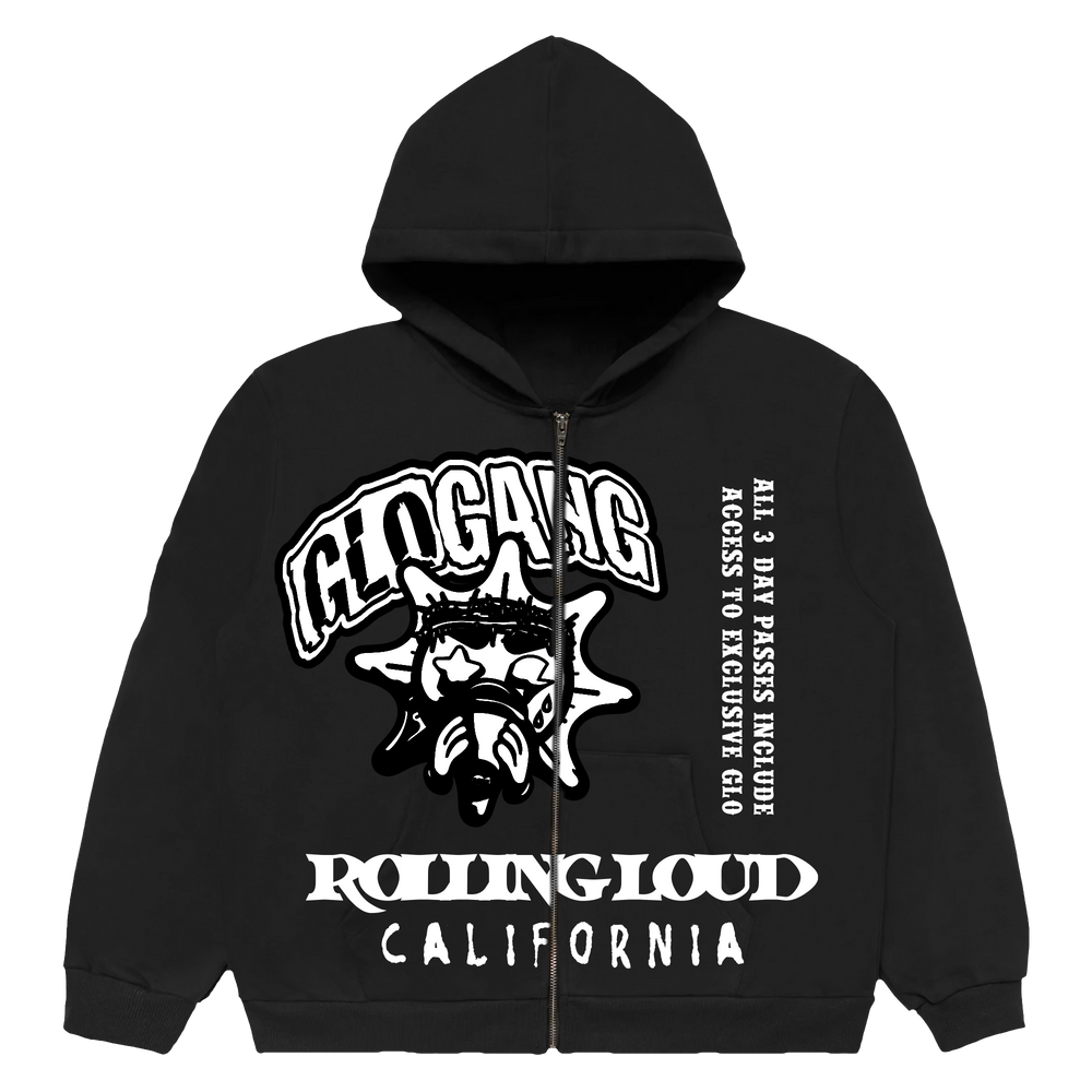 Glo Gang x Rolling Loud Heavyweight Hoodie | Rolling Loud Glo Gang x Rolling Loud Heavyweight Hoodie | Rolling Loud