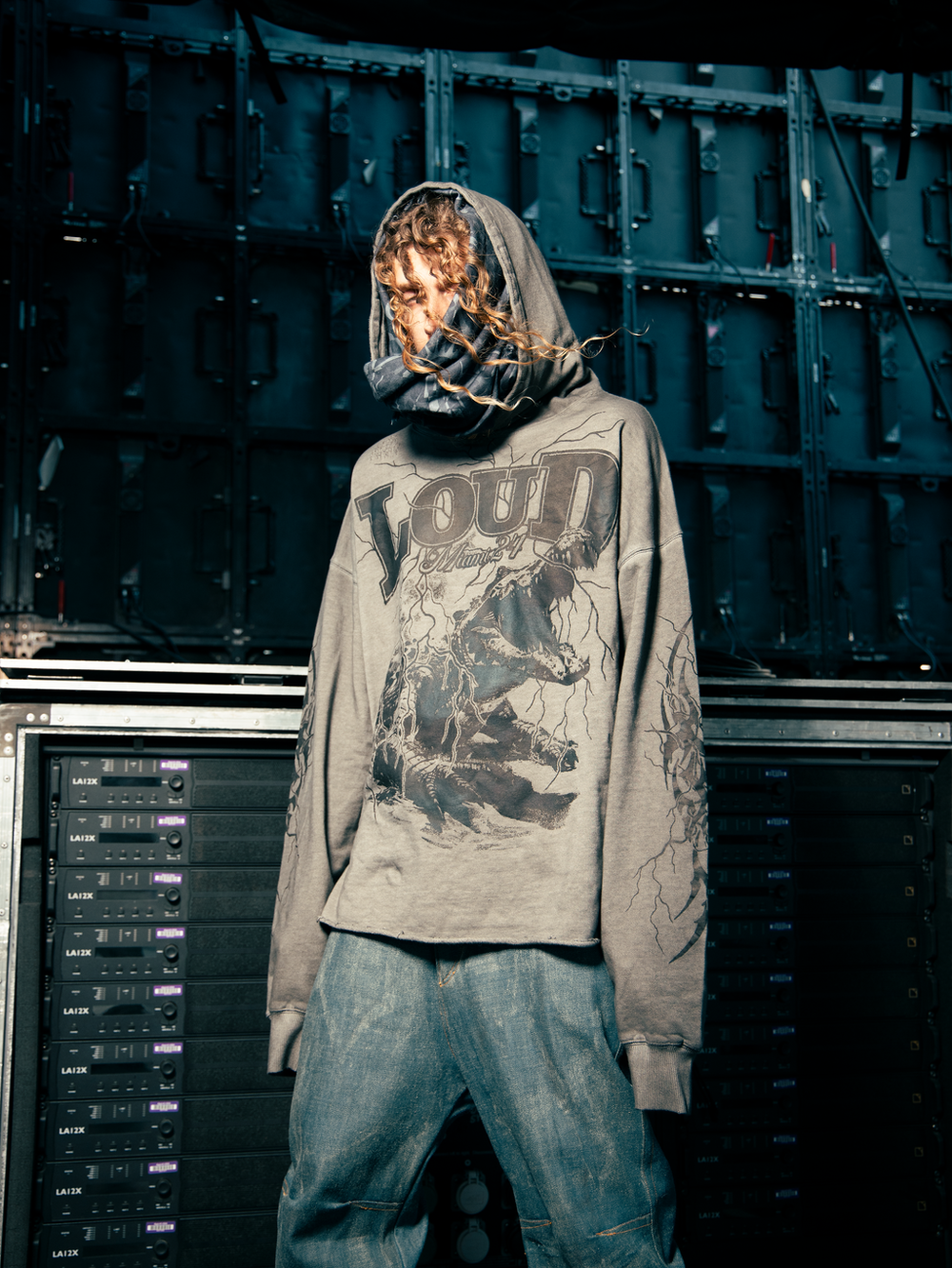 RL Miami 24 Lockjaw Cement Crop Hoodie