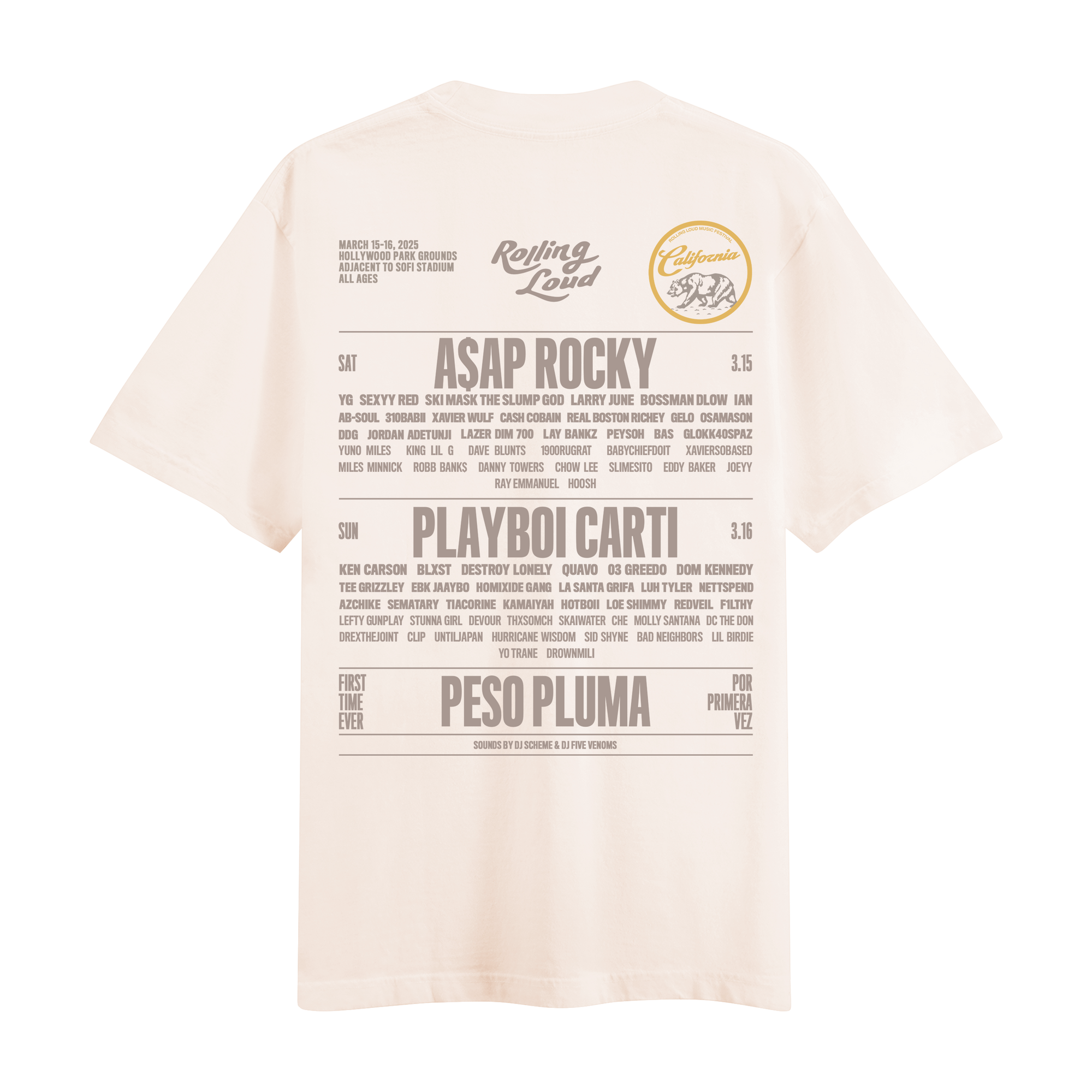 RL LA 25 Admat Ivory Lineup Tee