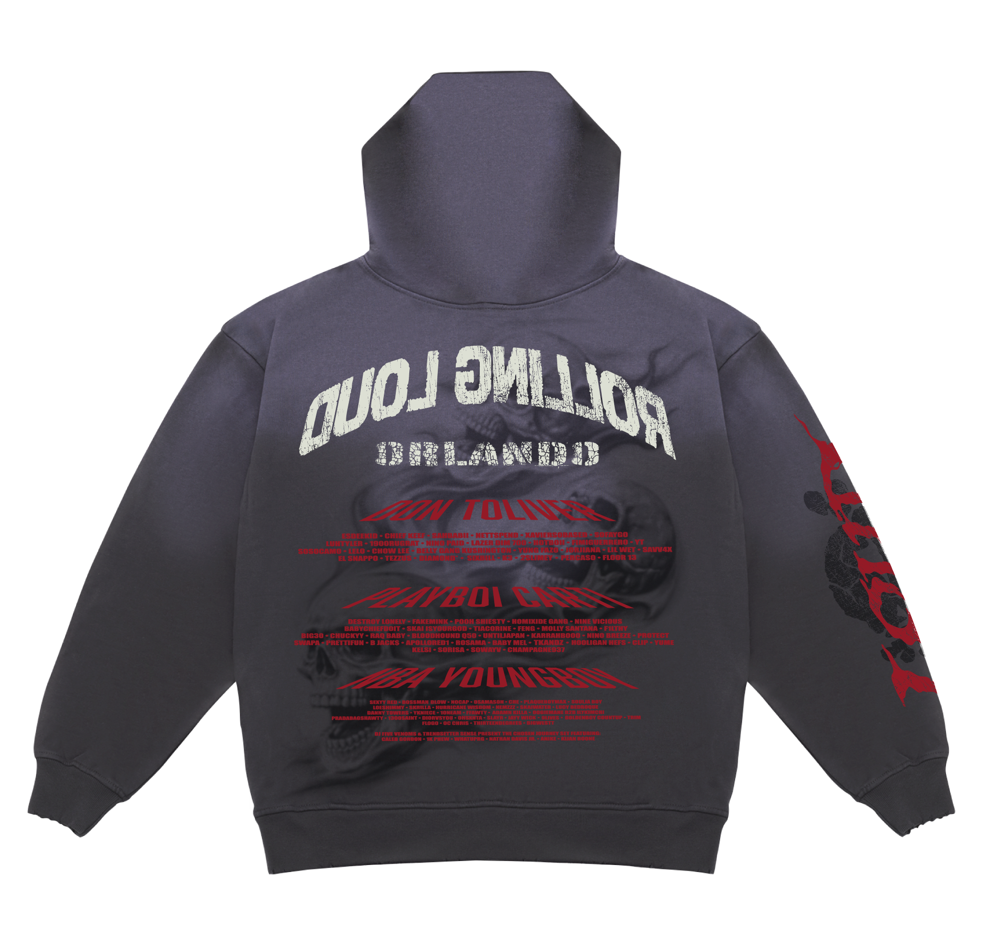 Skulls Smoke 26 Lineup Zip Hoodie