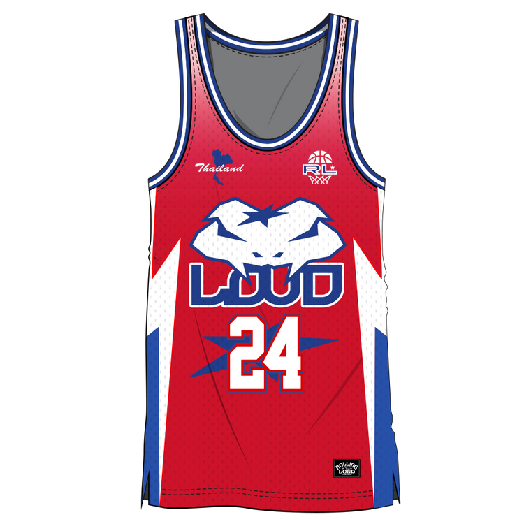 RL Thailand 24 Official Red Basketball Jersey