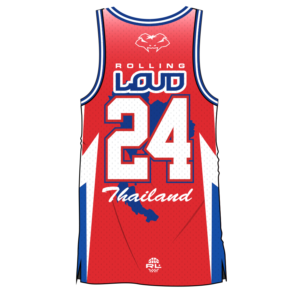 RL Thailand 24 Official Red Basketball Jersey