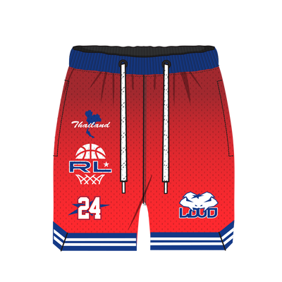 RL Thailand 24 Official Red Basketball Shorts