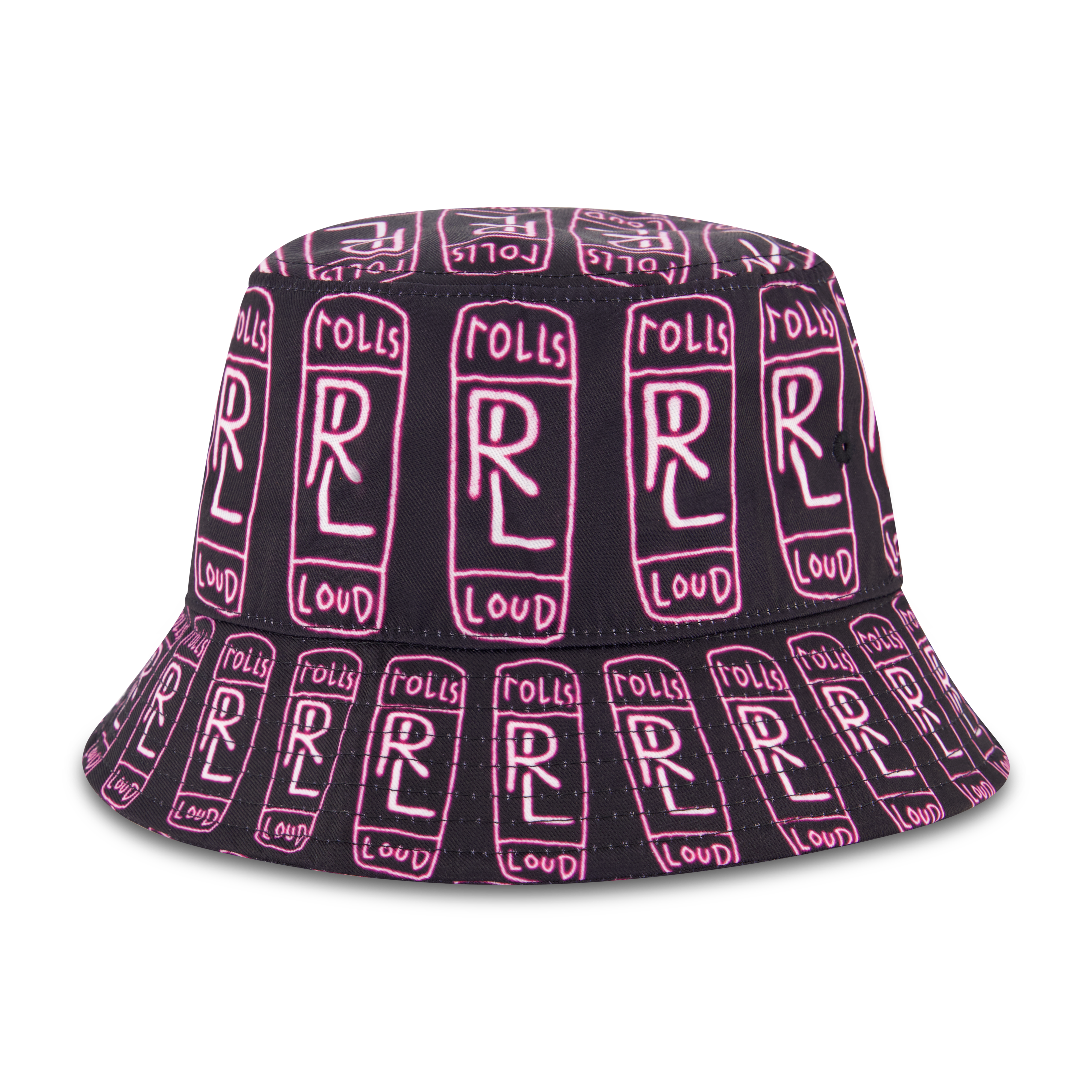 Rolling Loud x B2SS RL AOP Bucket Hat Black/Purple