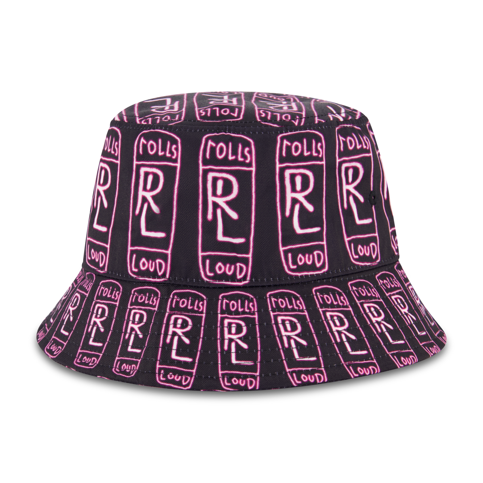 Rolling Loud x B2SS RL AOP Bucket Hat Black/Purple