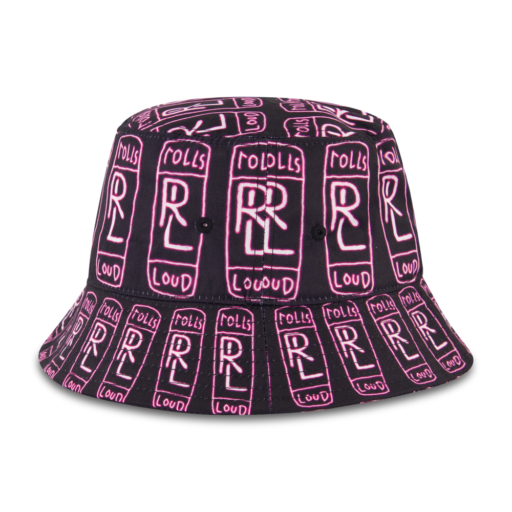 Rolling Loud x B2SS RL AOP Bucket Hat Black/Purple