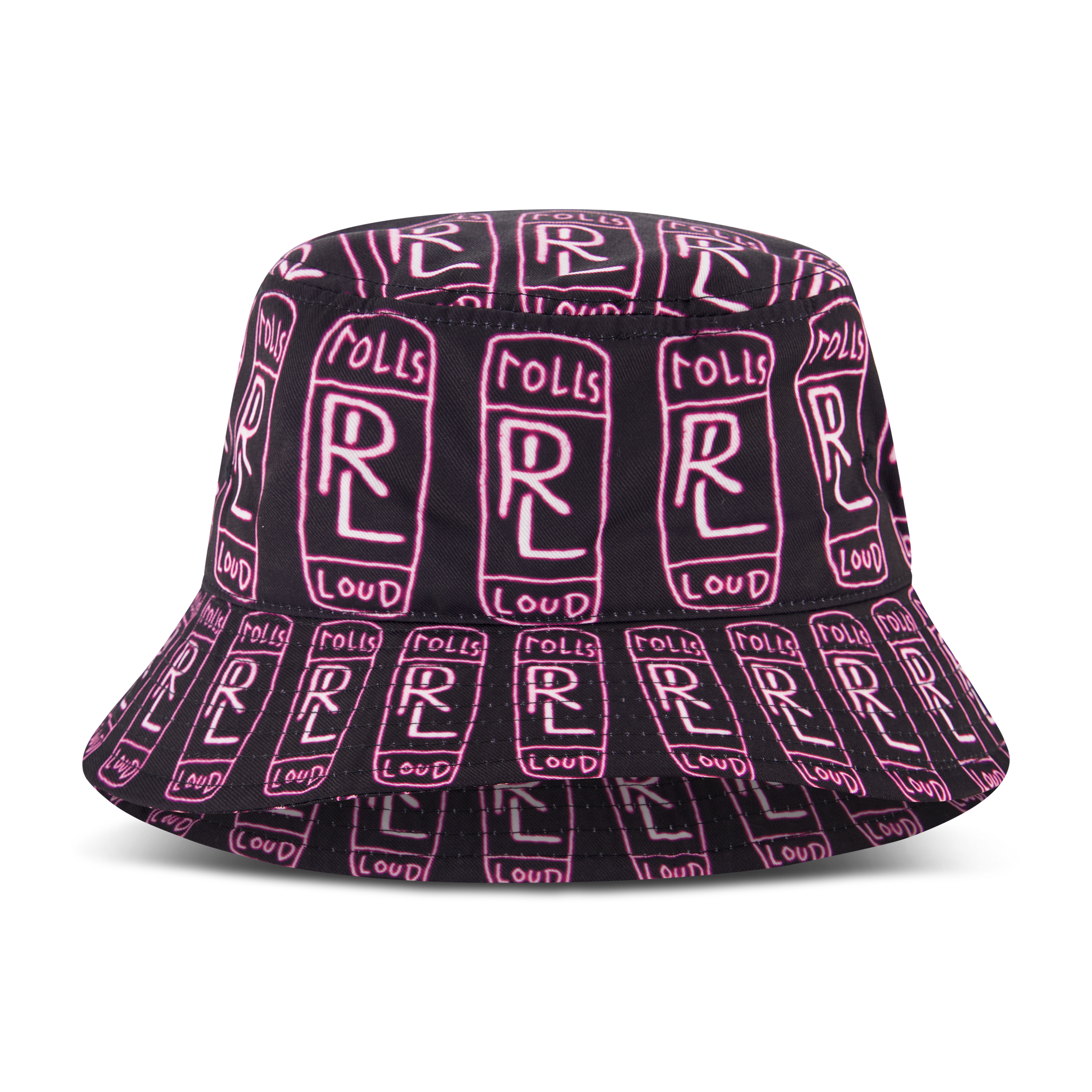 Rolling Loud x B2SS RL AOP Bucket Hat Black/Purple