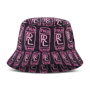 Rolling Loud x B2SS RL AOP Bucket Hat Black/Purple