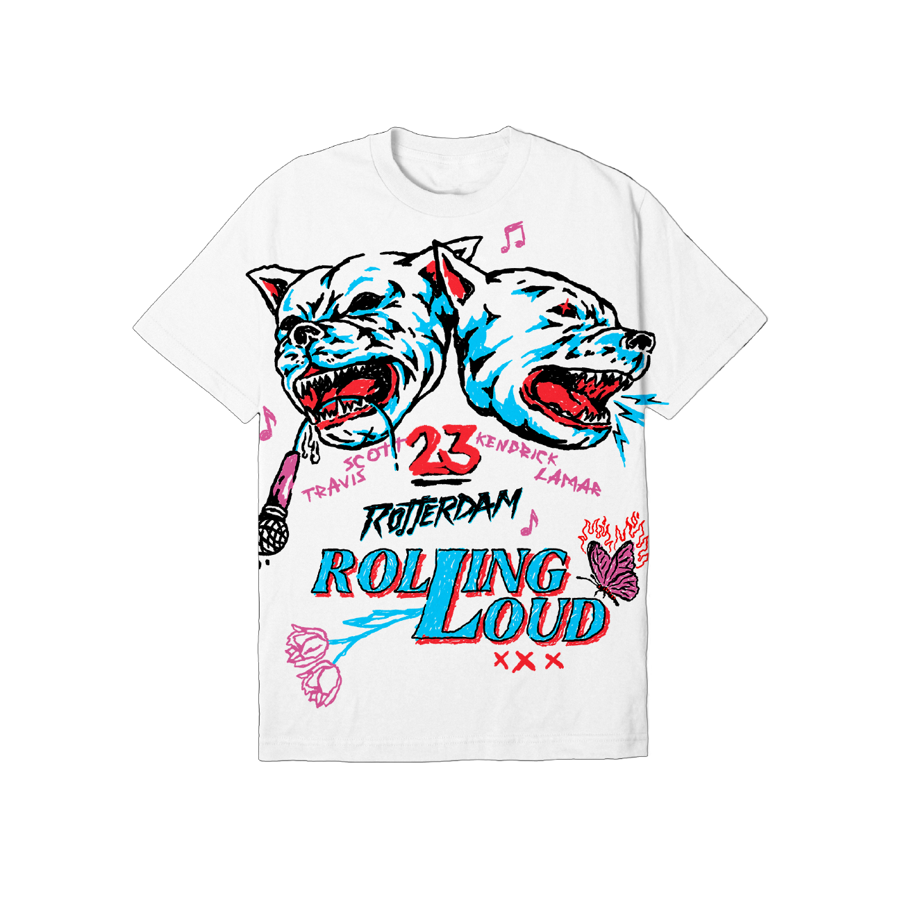 RL Rotterdam 23 Bite Back White Lineup Tee