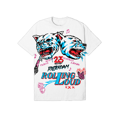 RL Rotterdam 23 Bite Back White Lineup Tee