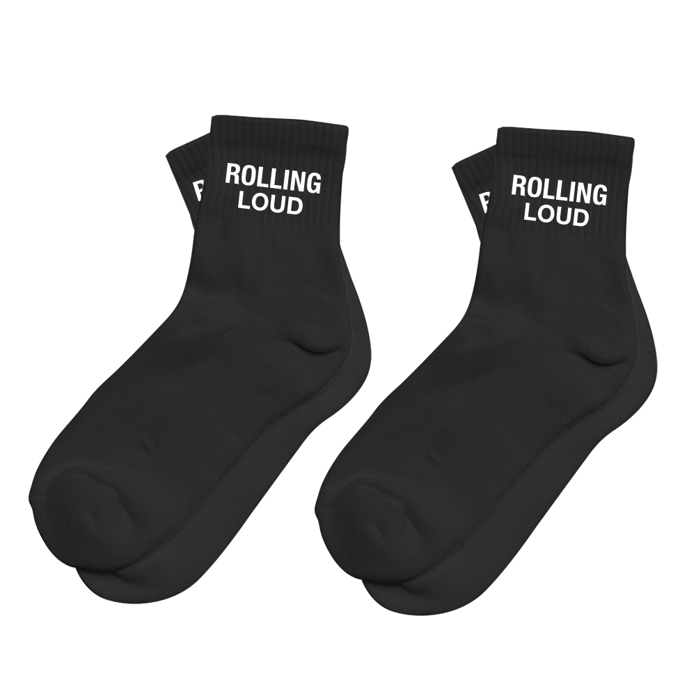 RL Classic Highlighter Black Quarter Socks