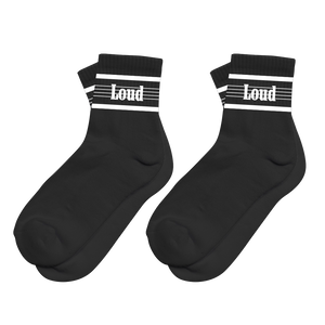 RL Stripe Black Quarter Socks