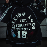 BORN MISFIT ZIP UP HOODIE