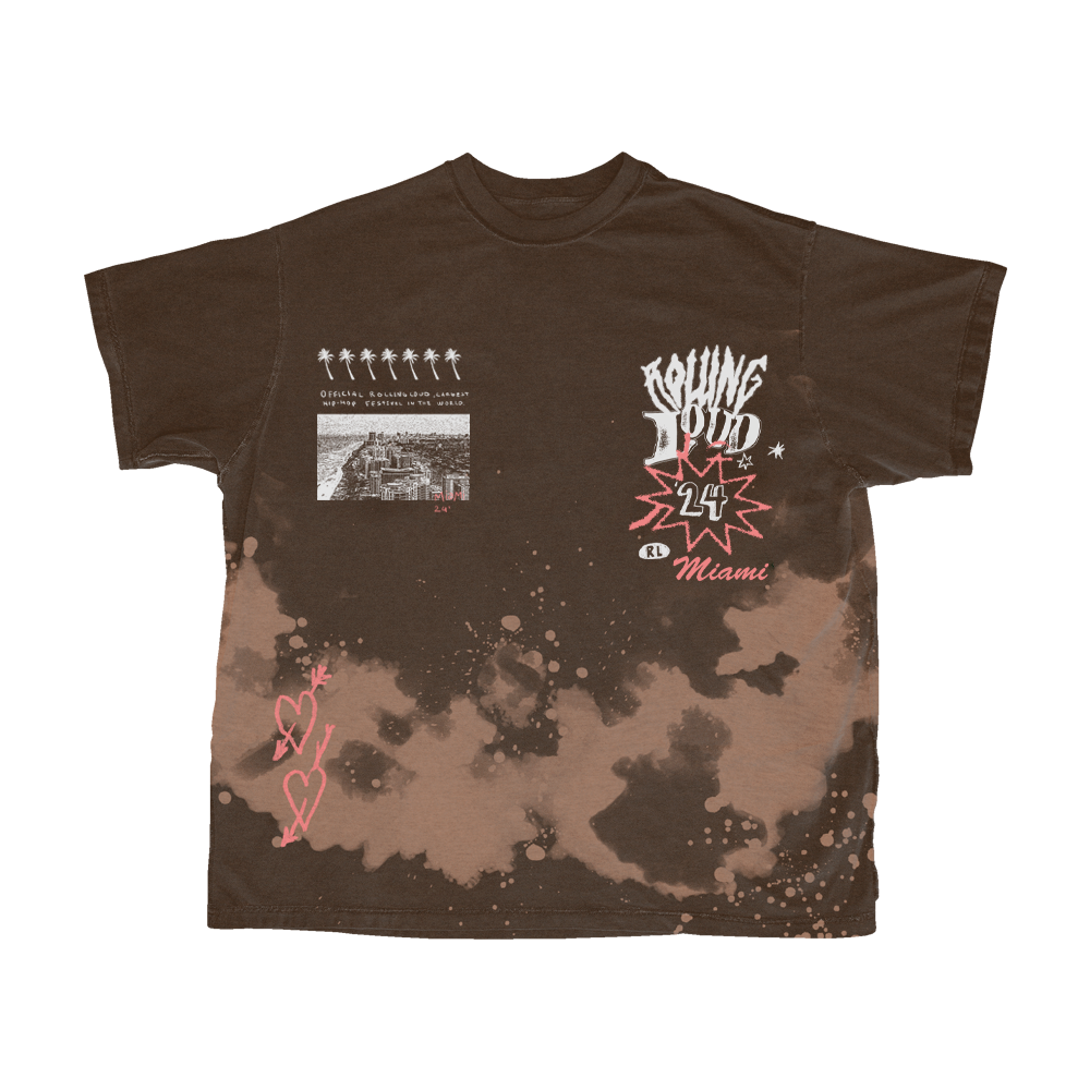 RL Miami 24 Threshold Brown Tiedye Lineup Tee