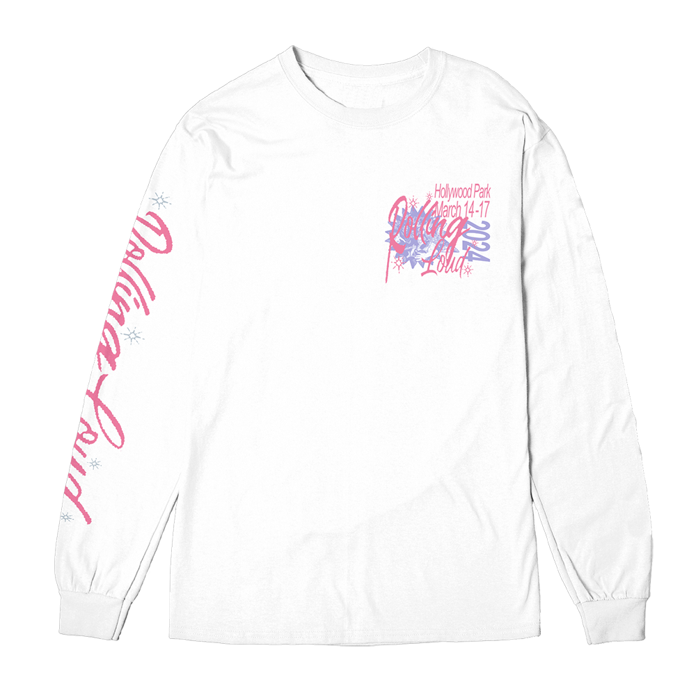 RL LA 24 Bulletin Lineup White Longsleeve ( Web Exclusive )