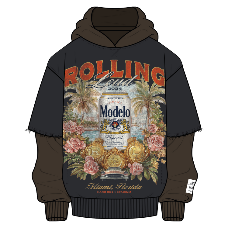 RL X Modelo Miami 24 Calle Soul Double Layer Hoodie ( Online Exclusive )