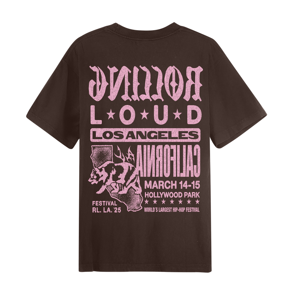 RL LA 25 Work Chocolate Lineup Tee
