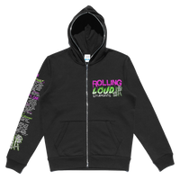 RL LA 24 City of Sinners Full Zip Black Lineup Hoodie